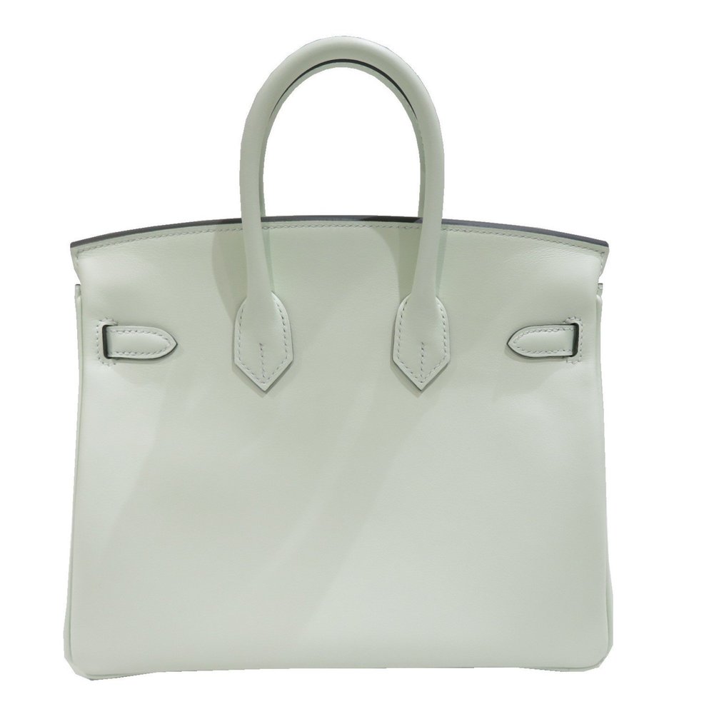 HERMES Hermes Birkin 25 Handbag Vert Fizz Silver Hardware Swift B Stamp C71 W... - Picture 2 of 16